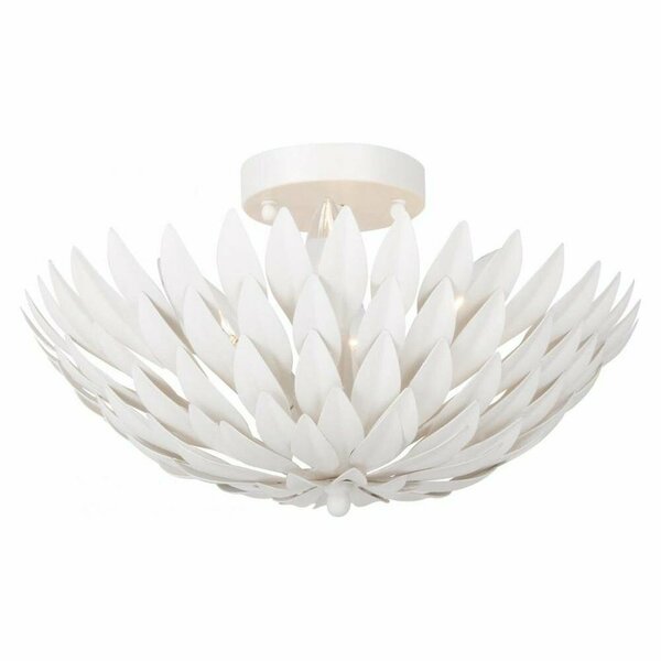 Crystorama Broche 4 Light Matte White Ceiling Mount 505-MT